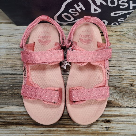 Oshkosh Toddler Girls Stitch Rose Sandals Thongs - Picture 5 of 7